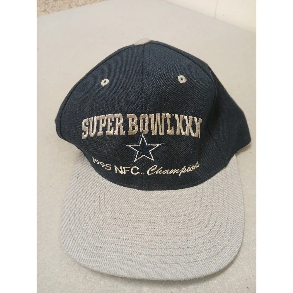 Vtg Dallas Cowboys 1995 Super Bowl XXVII NFC Champions SnapBack Cap Hat!!